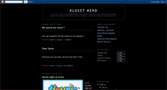 Desktop Screenshot of klosetnerd.blogspot.com