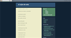 Desktop Screenshot of elcajondesoda.blogspot.com