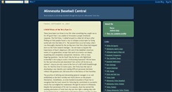 Desktop Screenshot of minnesotabaseballcentral.blogspot.com