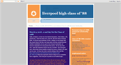 Desktop Screenshot of lhsclassof88.blogspot.com