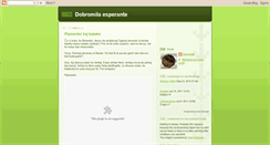 Desktop Screenshot of dobromilaesperante.blogspot.com