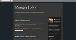 Desktop Screenshot of kovacslehel.blogspot.com