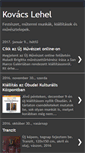Mobile Screenshot of kovacslehel.blogspot.com
