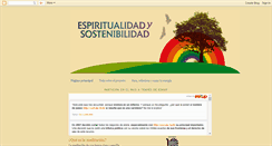 Desktop Screenshot of espiritualidadysostenibilidad.blogspot.com