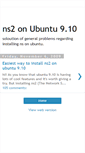 Mobile Screenshot of ns2onubuntu.blogspot.com