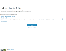 Tablet Screenshot of ns2onubuntu.blogspot.com