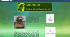 Desktop Screenshot of haikaliium.blogspot.com