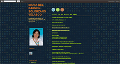 Desktop Screenshot of mariadelcarmensolorzanovelasco.blogspot.com