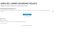 Tablet Screenshot of mariadelcarmensolorzanovelasco.blogspot.com