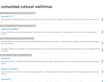 Tablet Screenshot of comunidadculturalwallkimun.blogspot.com