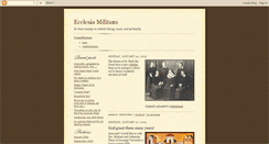 Desktop Screenshot of ecclesiamilitans.blogspot.com