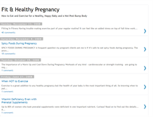 Tablet Screenshot of fithealthypregnancy.blogspot.com