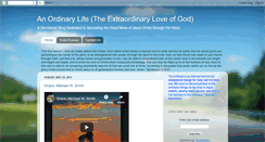 Desktop Screenshot of ordinarylife-extraordinarygod.blogspot.com