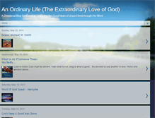 Tablet Screenshot of ordinarylife-extraordinarygod.blogspot.com