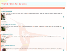 Tablet Screenshot of pasarburungbogor.blogspot.com