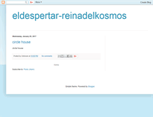 Tablet Screenshot of eldespertar-reinadelkosmos.blogspot.com