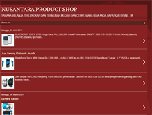 Tablet Screenshot of nusantaraproductshop.blogspot.com