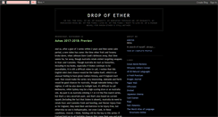 Desktop Screenshot of dropofether.blogspot.com