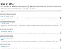Tablet Screenshot of dropofether.blogspot.com