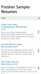 Mobile Screenshot of freshersampleresumes.blogspot.com