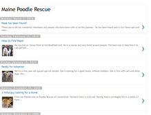 Tablet Screenshot of mainepoodlerescue.blogspot.com