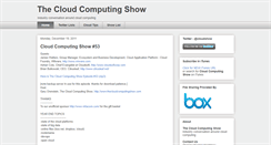 Desktop Screenshot of cloudcomputingshow.blogspot.com