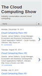 Mobile Screenshot of cloudcomputingshow.blogspot.com
