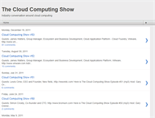 Tablet Screenshot of cloudcomputingshow.blogspot.com