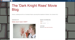 Desktop Screenshot of darkknightrisesmovieblog.blogspot.com