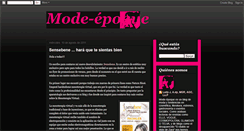 Desktop Screenshot of mode-epoque.blogspot.com