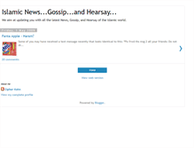 Tablet Screenshot of islamicrumors.blogspot.com
