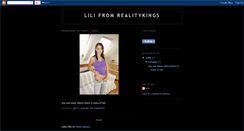 Desktop Screenshot of lilirealitykings.blogspot.com