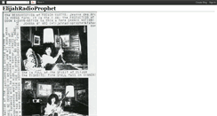 Desktop Screenshot of elijah666prophet.blogspot.com