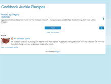 Tablet Screenshot of cookbookjunkierecipes.blogspot.com