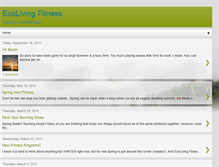 Tablet Screenshot of ecolivingfitness.blogspot.com