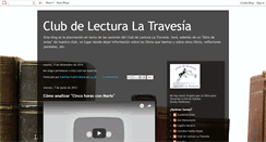 Desktop Screenshot of clublecturalatravesia.blogspot.com