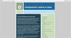 Desktop Screenshot of immigrazionerumena.blogspot.com