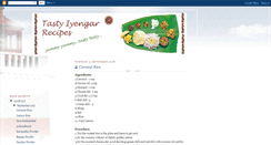 Desktop Screenshot of iyengar-recipes.blogspot.com