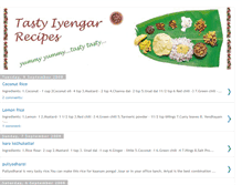 Tablet Screenshot of iyengar-recipes.blogspot.com