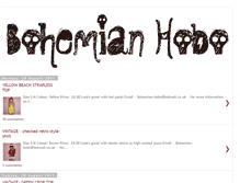 Tablet Screenshot of bohemian-hobo.blogspot.com