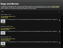 Tablet Screenshot of bugsandmovies.blogspot.com