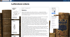 Desktop Screenshot of letteraturalibera2010.blogspot.com