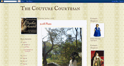 Desktop Screenshot of couturecourtesan.blogspot.com