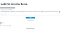 Tablet Screenshot of customer-grievance.blogspot.com