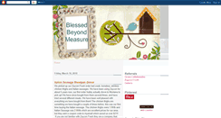 Desktop Screenshot of lisadwb-blessedbeyondmeasure.blogspot.com