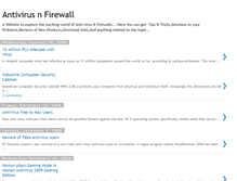 Tablet Screenshot of antivirusnfirewall.blogspot.com