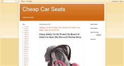 Desktop Screenshot of cheapercarseats.blogspot.com