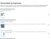 Tablet Screenshot of necessidadedeexpressao.blogspot.com