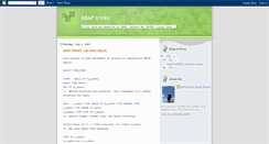 Desktop Screenshot of abaptricks.blogspot.com