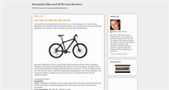 Desktop Screenshot of mountainbikereviews.blogspot.com